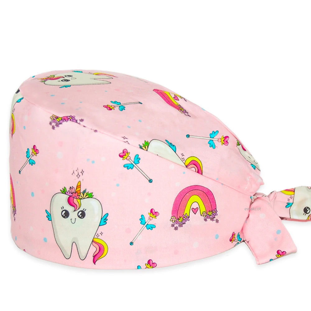 Dental Scrub Cap - 100% Cotton Surgical Hat for Women & Men