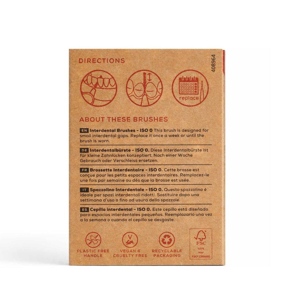 Georganics - Beechwood Interdental Brush - 6 x 0.4mm