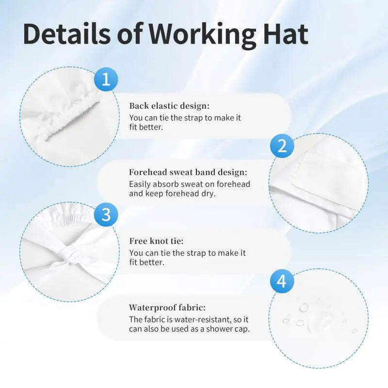 Tooth Print Scrub Cap - Adjustable Surgical Hat for Dental Professionals