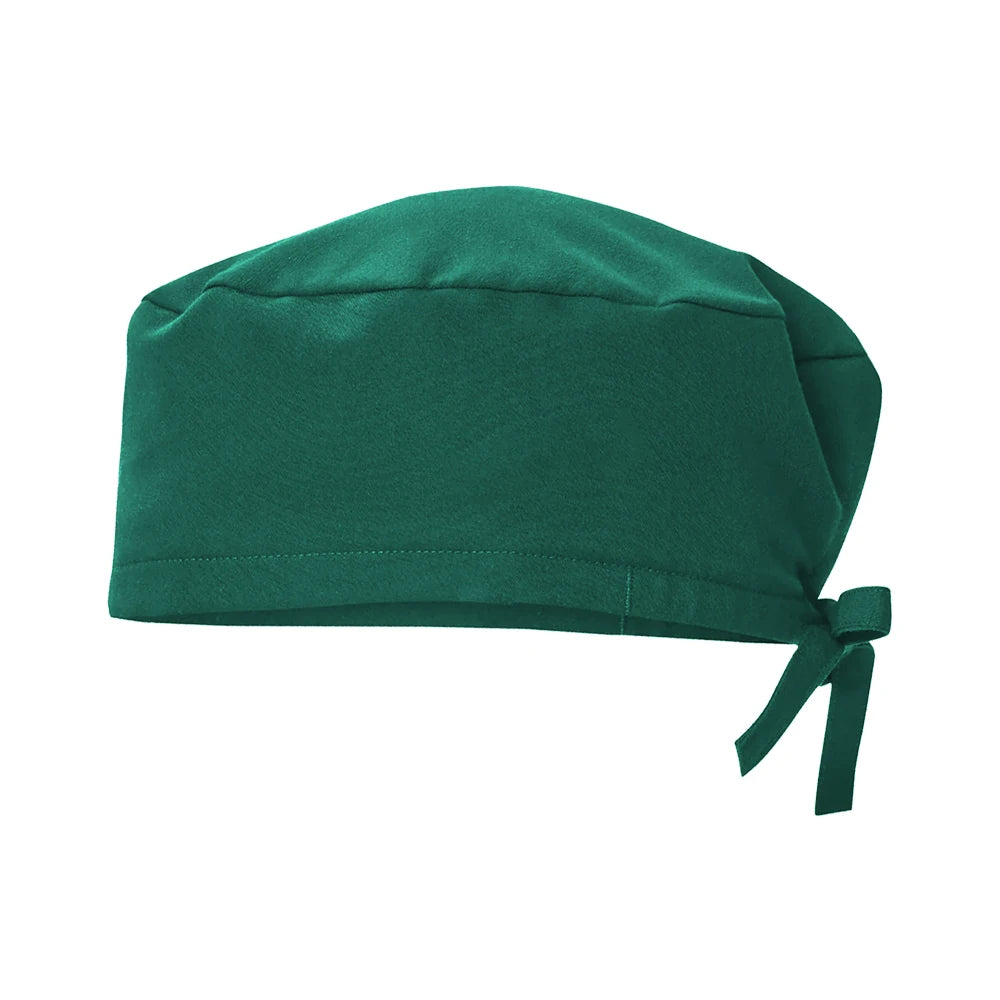Solid Color Surgeons Hat Medical Cap Nursing Scrub Hats Hospital Clinic Scrub Caps Stretch Chef Sanitary Dental Working Caps