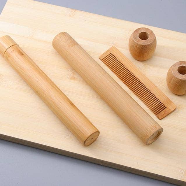 Bamboo Toothbrush Travel Case - 1 unit