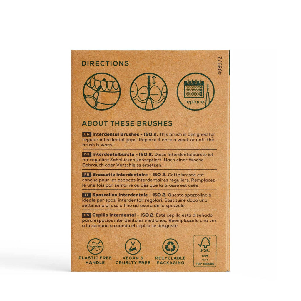 Georganics - Beechwood Interdental Brush - 6 x 0.5mm