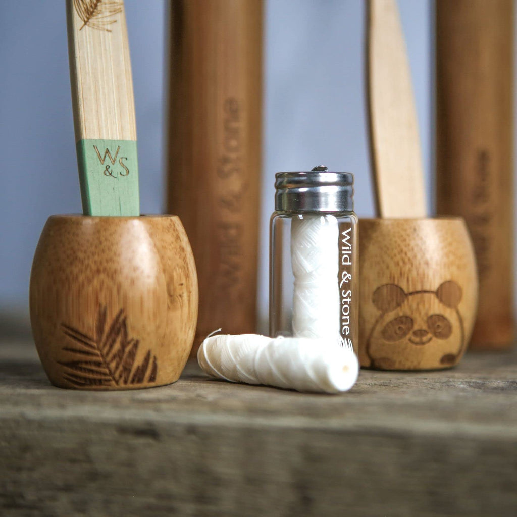 Wild & Stone Bamboo Toothbrush Holder | Eco-Friendly | Freestanding