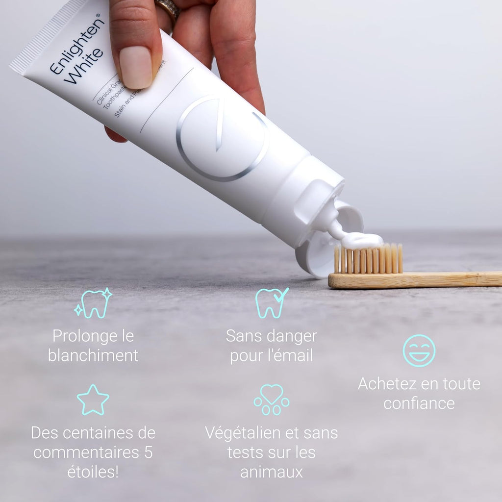 Enlighten White Whitening Toothpaste | Enamel Safe | 75ml