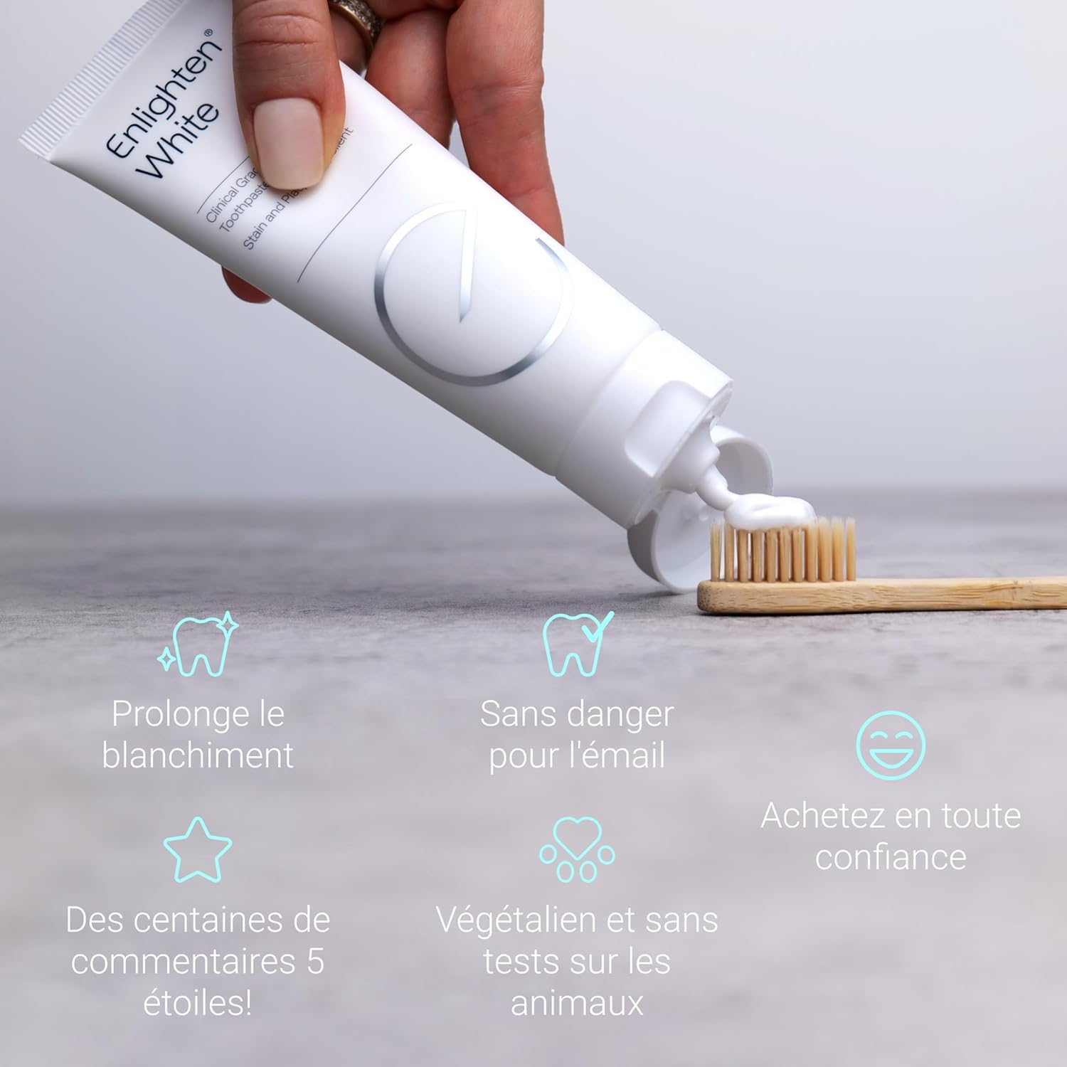 Enlighten White Whitening Toothpaste | Enamel Safe | 75ml