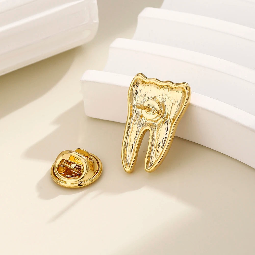 Tooth Anatomy Enamel Pin - Medical Dental Brooch for Professionals