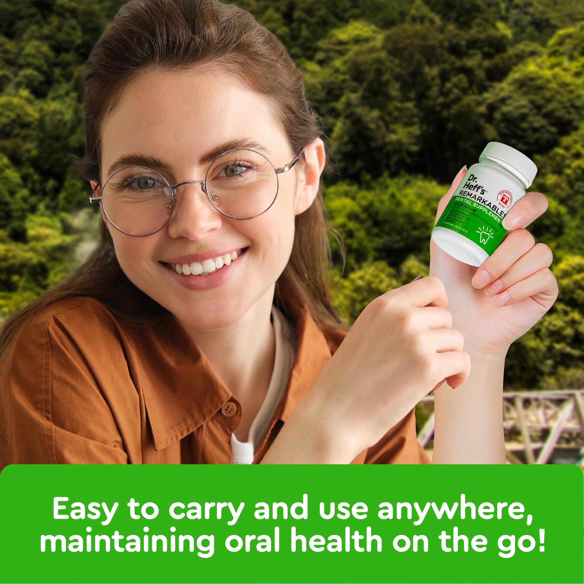Dr. Heff's Remarkables Dental Mints | Xylitol & Green Tea | Peppermint