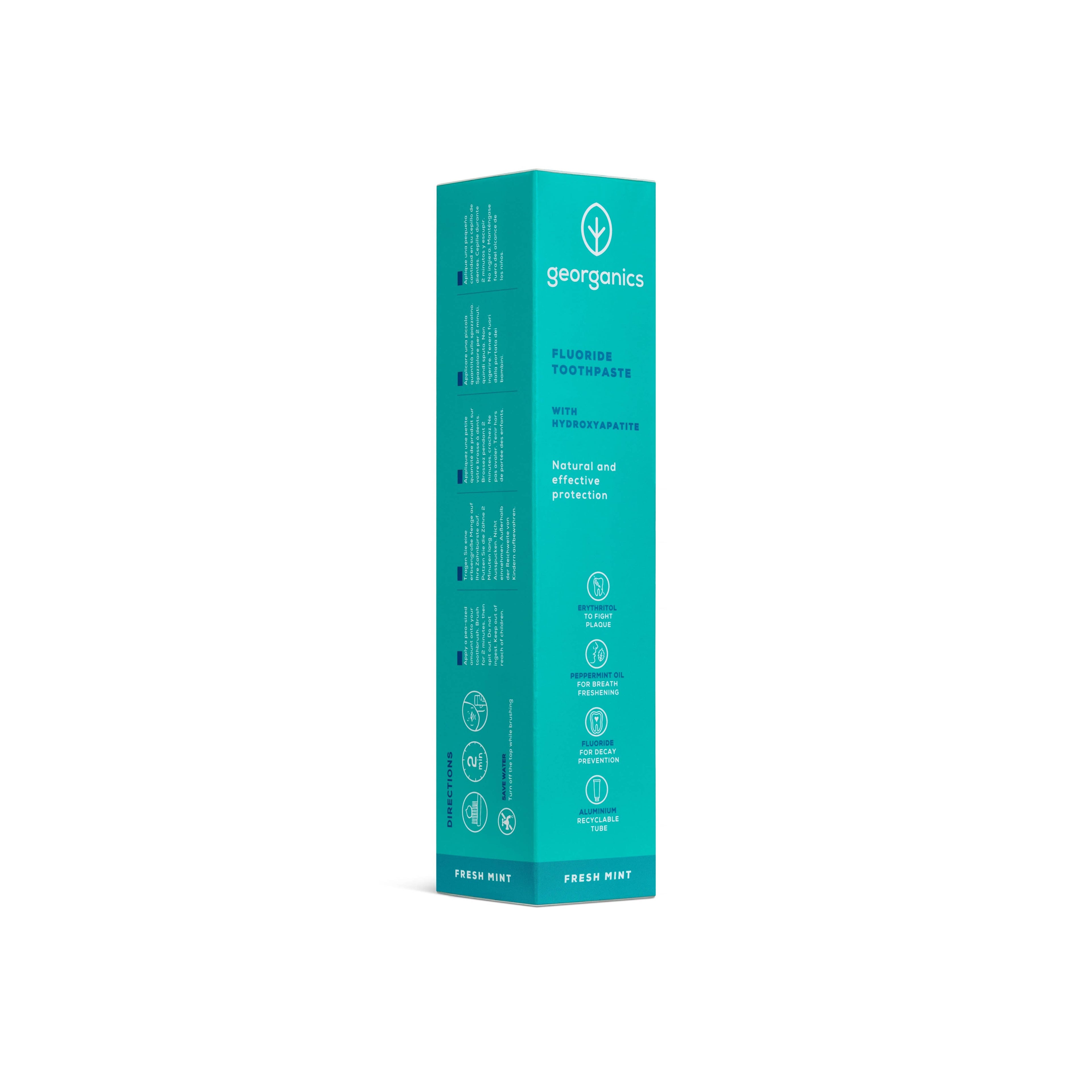 Georganics - NEW - Toothpaste next generation with Hydroxyapatite - Fresh Mint