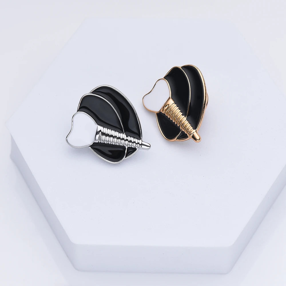 Dental Tooth Collection Brooch - Professional Enamel Lapel Pin for Dental Teams