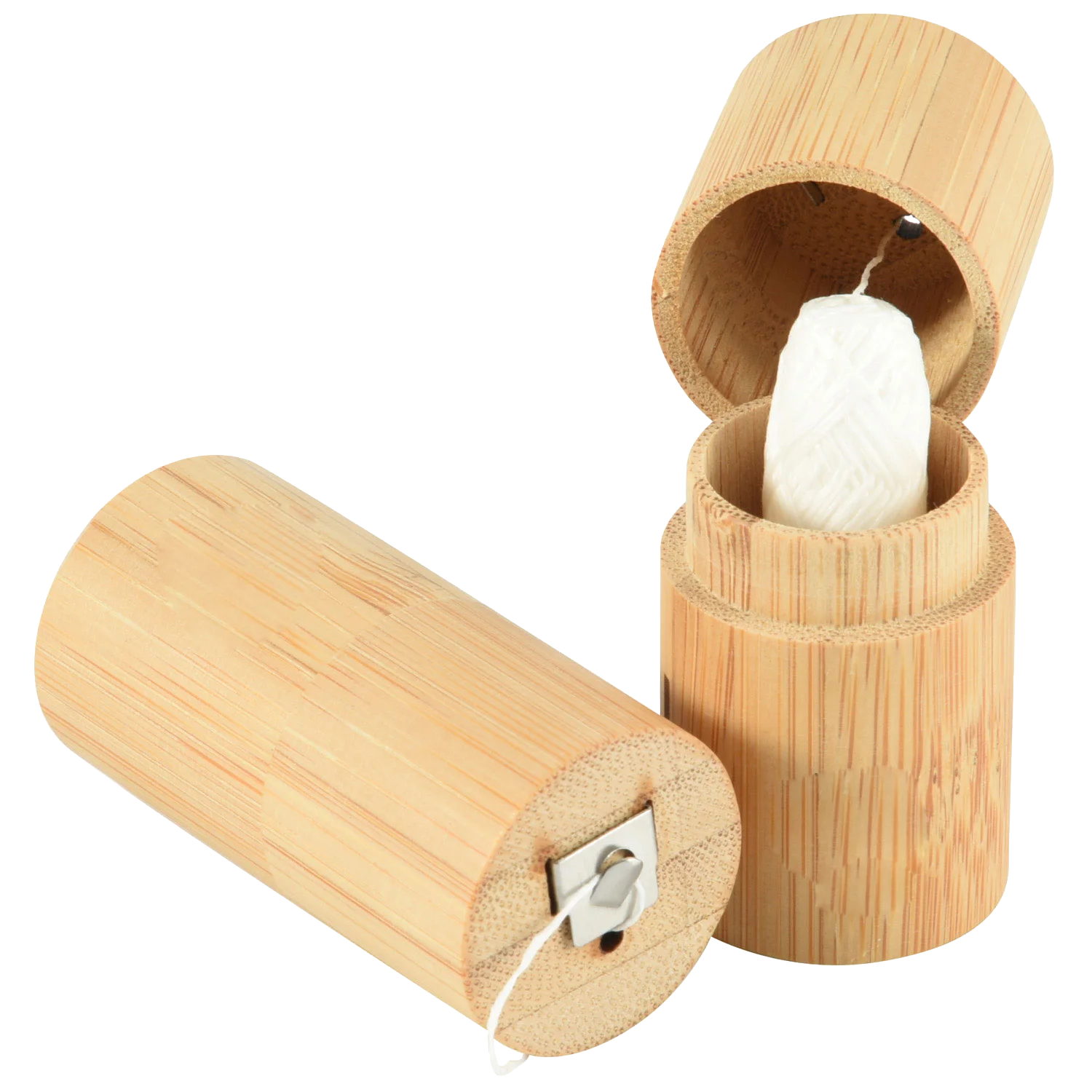 Biodegradable Dental Floss with Bamboo Case - 100% Eco-Friendly Charcoal Floss