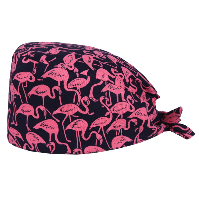 Tooth Fairy Scrub Caps for Man Woman Long Hair Adjustable Skullcap Beauty Salon Vet Working Hats with Bottons M981