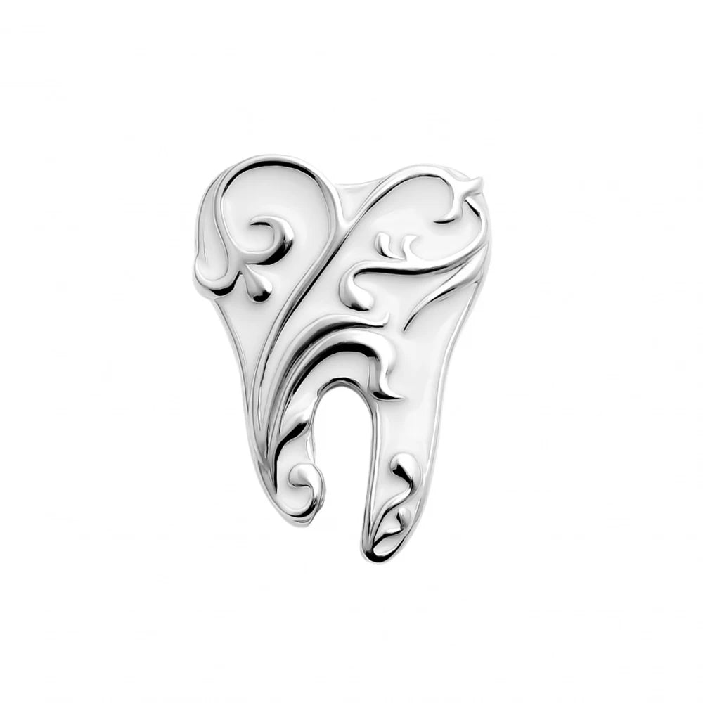 Tooth Dental Brooch Pin - Professional Enamel Lapel Badge for Dental Teams