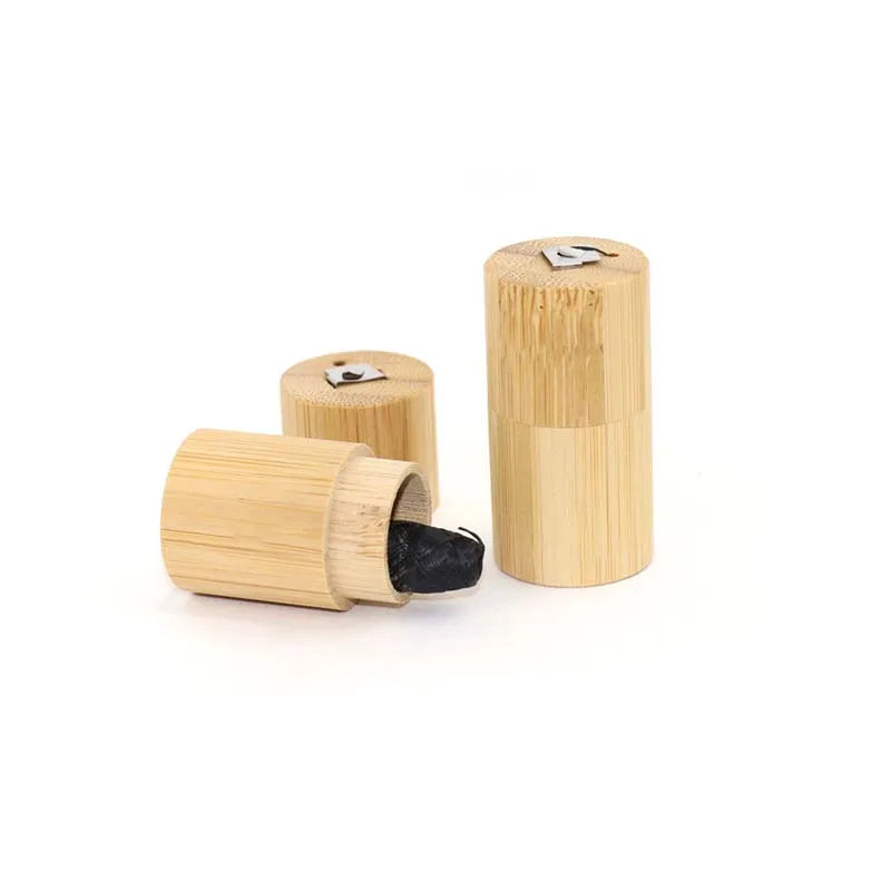 Biodegradable Dental Floss with Bamboo Case - 100% Eco-Friendly Charcoal Floss