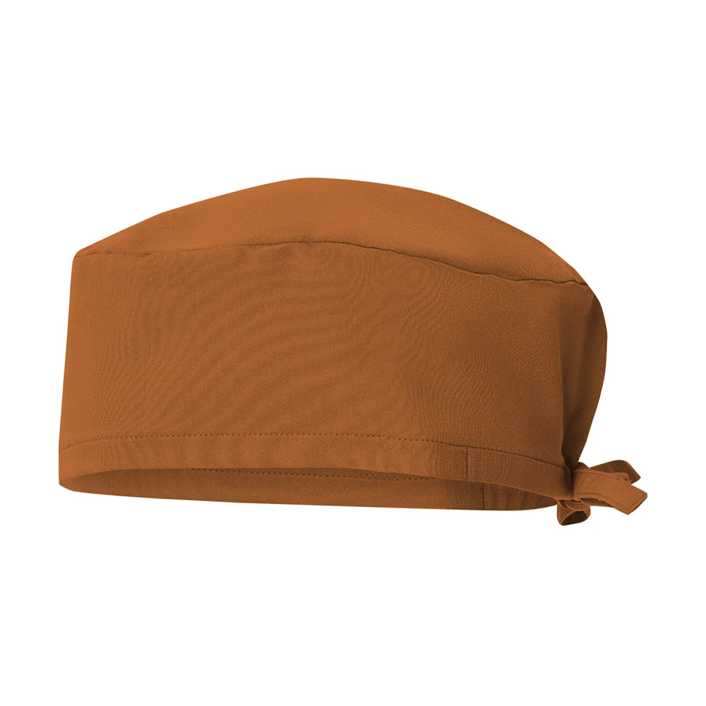 Solid Color Surgeons Hat Medical Cap Nursing Scrub Hats Hospital Clinic Scrub Caps Stretch Chef Sanitary Dental Working Caps