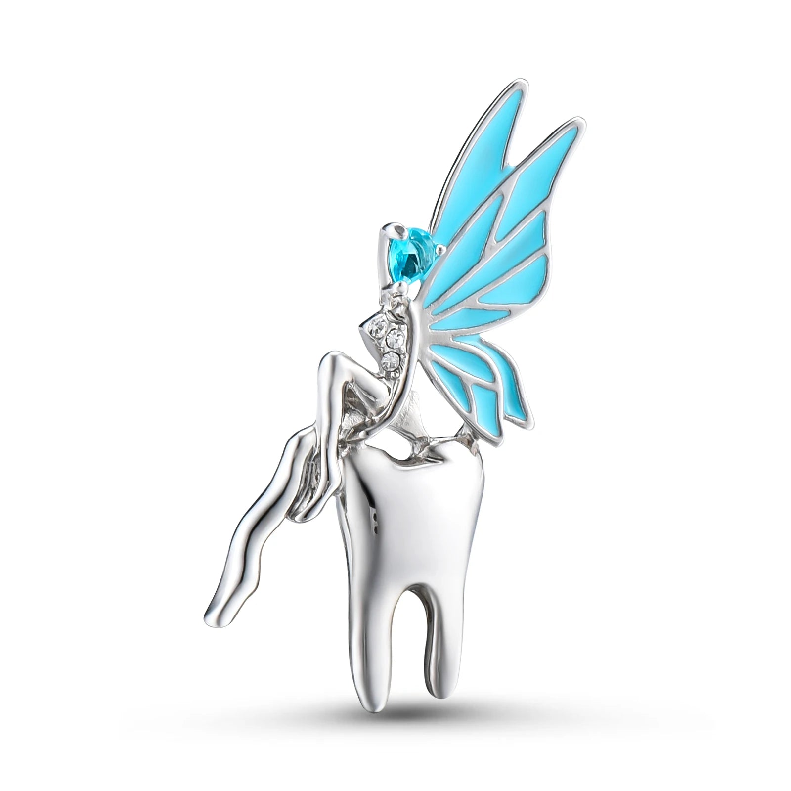 Smile Dental Tooth Toothbrush Mirror Pin - Creative Stomatology Brooch Gift