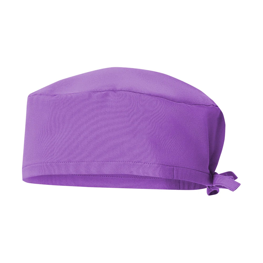 Solid Color Surgeons Hat Medical Cap Nursing Scrub Hats Hospital Clinic Scrub Caps Stretch Chef Sanitary Dental Working Caps