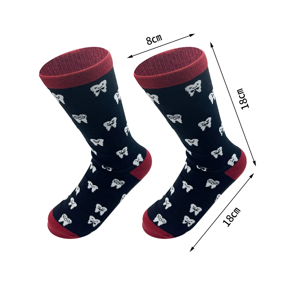 Dental Tooth Socks - Professional Novelty Socks for Dentists & Dental Teams