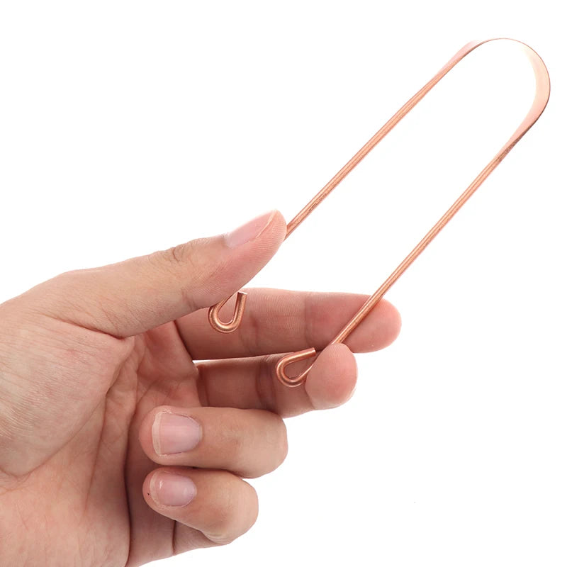 Copper Tongue Scraper - Ayurvedic Oral Care Tool for Fresh Breath