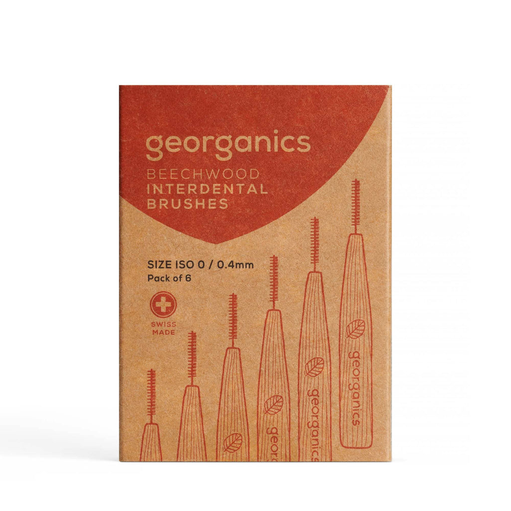 Georganics - Beechwood Interdental Brush - 6 x 0.4mm