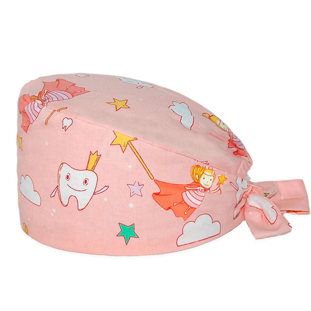 Dental Scrub Cap - 100% Cotton Surgical Hat for Women & Men