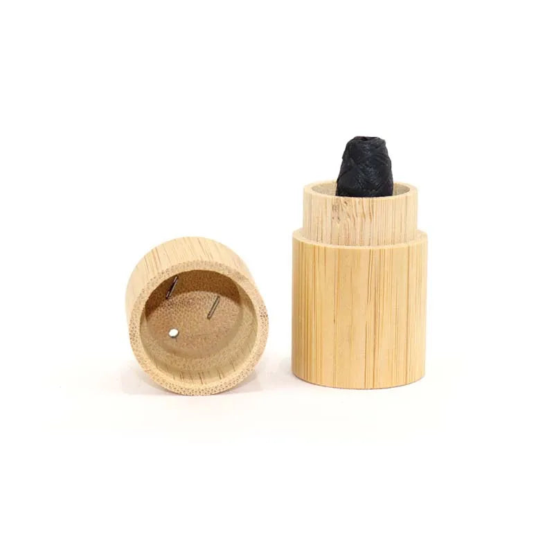 Biodegradable Dental Floss with Bamboo Case - 100% Eco-Friendly Charcoal Floss