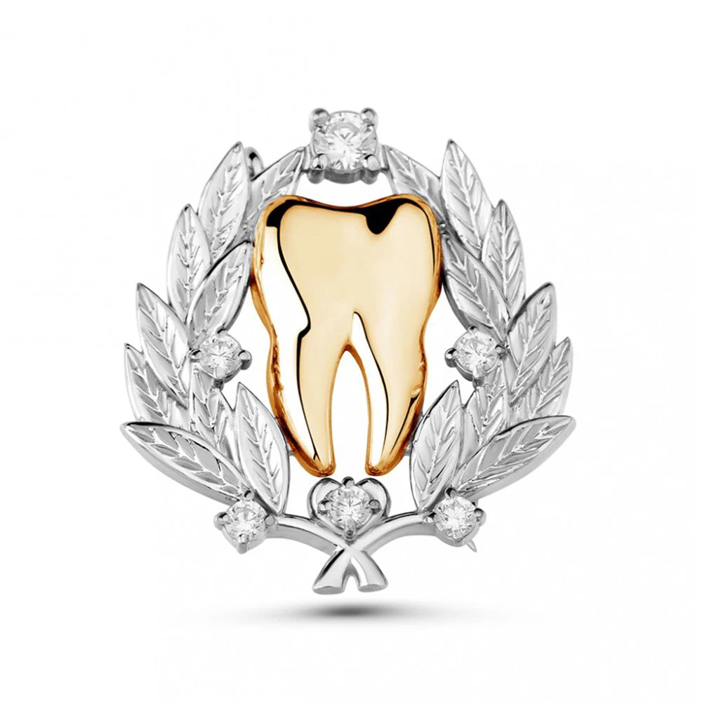 Tooth Dental Brooch Pin - Professional Enamel Lapel Badge for Dental Teams