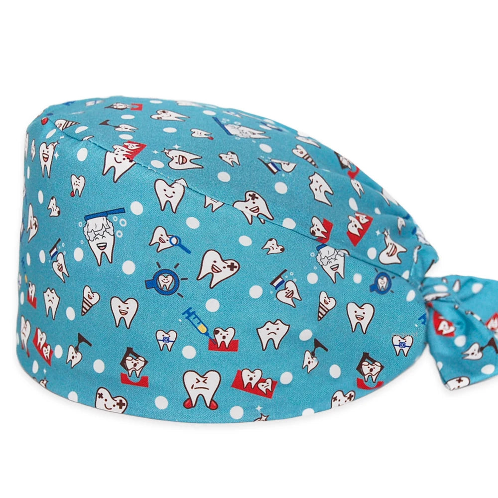 Dental Scrub Cap - 100% Cotton Surgical Hat for Women & Men