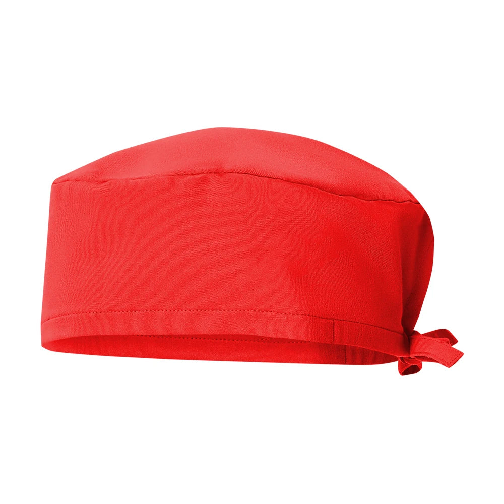 Solid Color Surgeons Hat Medical Cap Nursing Scrub Hats Hospital Clinic Scrub Caps Stretch Chef Sanitary Dental Working Caps